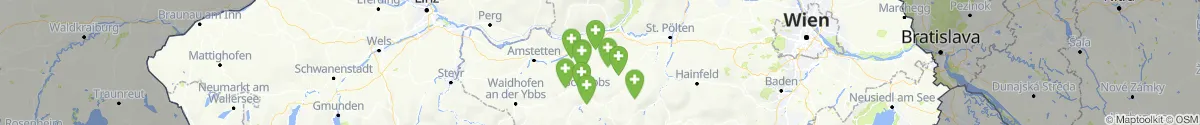 Map view for Pharmacies emergency services nearby Oberndorf an der Melk (Scheibbs, Niederösterreich)